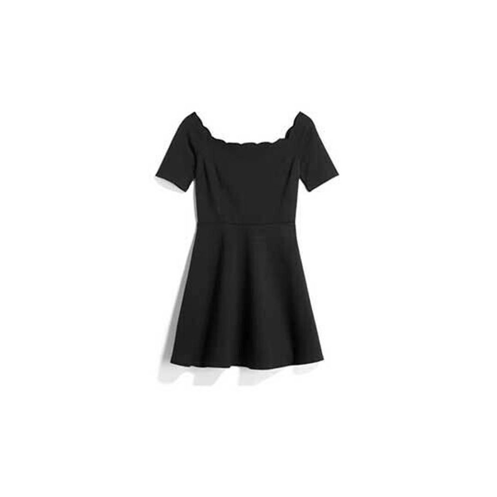 Nine Britton Off The Shoulder Midi Dress Scalloped